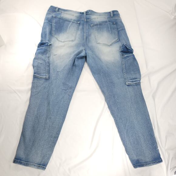 Thrill Jeans Casual Button Zip Denim Medium Wash Jeans Womens Size 18 Blue - Picture 4 of 10